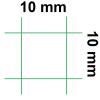 Négyzetes műanyag kerítés csirkeháló1*50 m (#10*10mm)